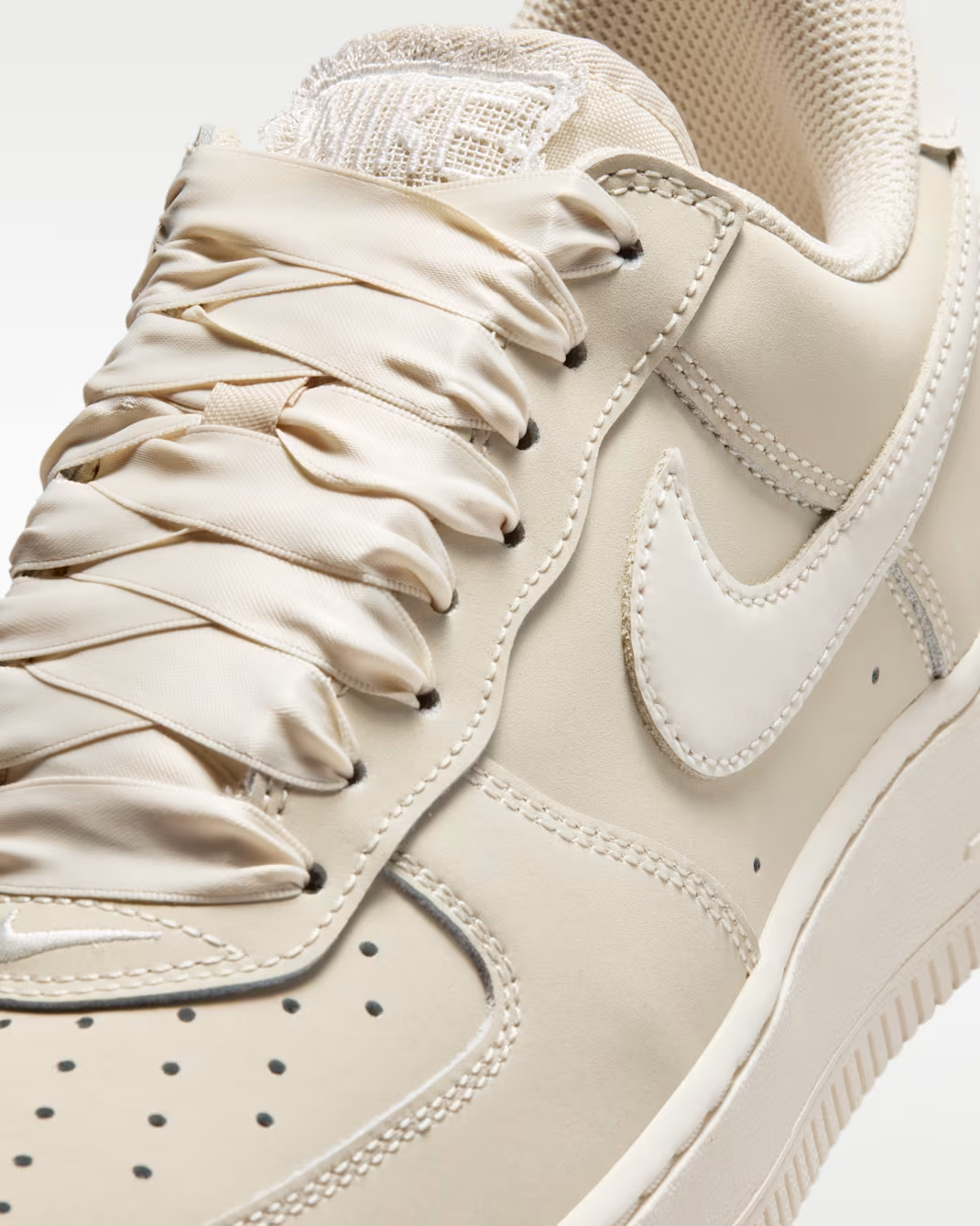 IR0871-100 Nike Air Force 1 Low Ribbon Lace Oatmeal (Women's)
