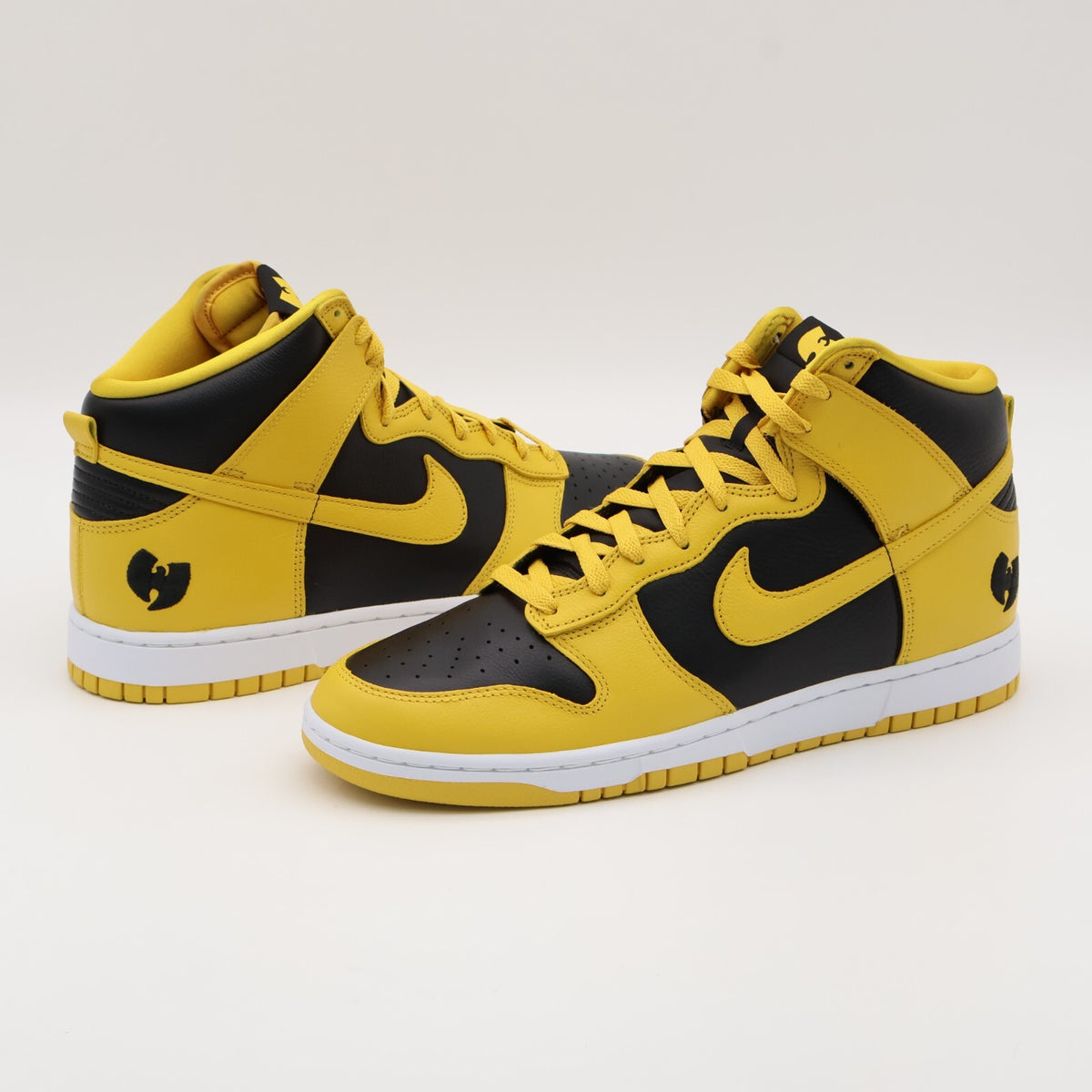 HJ4320-001 Wu-Tang Clan Nike Dunk High Retro PRM Black and Pollen (Men's)