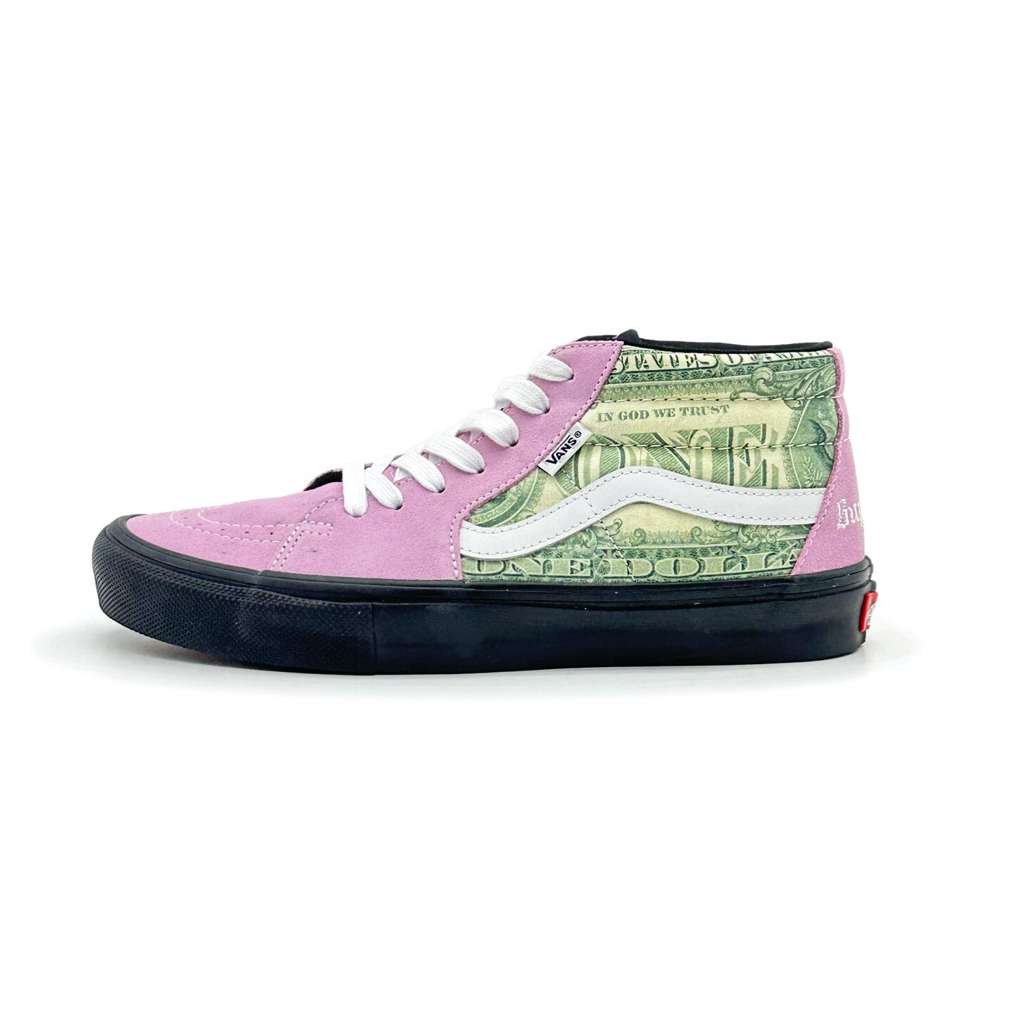 SUP-VANS-23SS-SGM-P Supreme Ã Vans Doller Skate Grosso Mid Pink