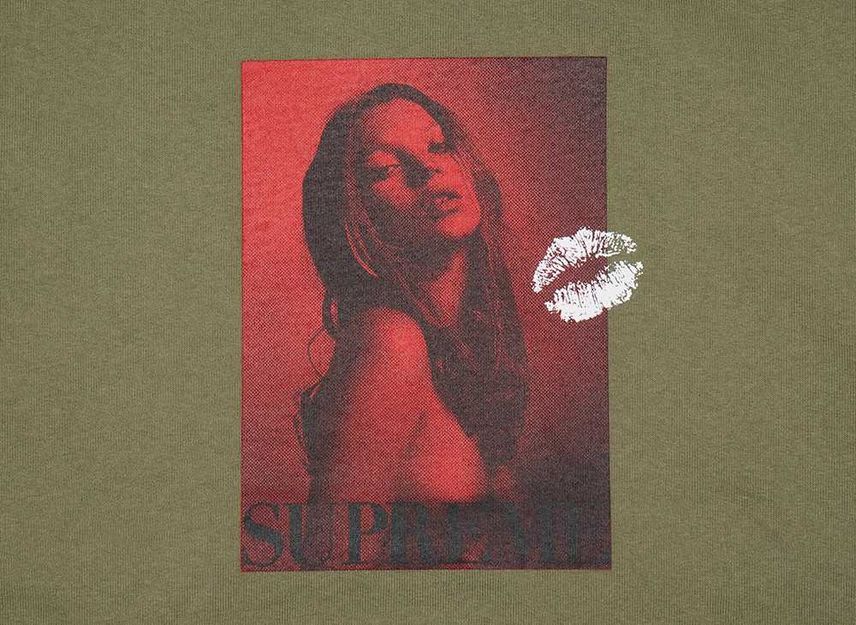 Supreme Kate Moss Hooded Sweatshirt Olive