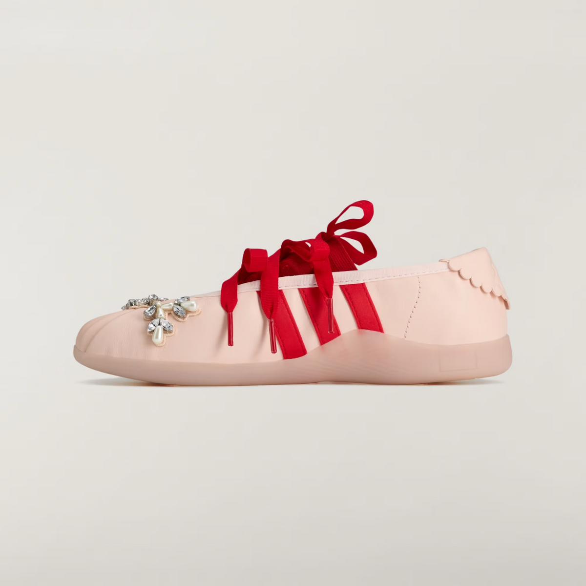 KJ5249 Simone Rocha Ã adidas Taekwondo Ballerina "Light Pink/Red" (Women's)