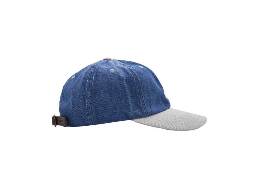 Supreme 2-Tone S Logo 6-Panel Washed Denim