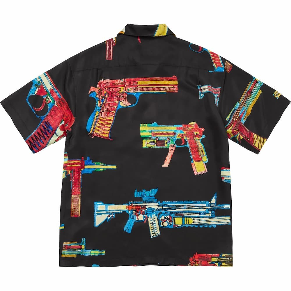 Supreme Guns Silk S/S Shirt Black