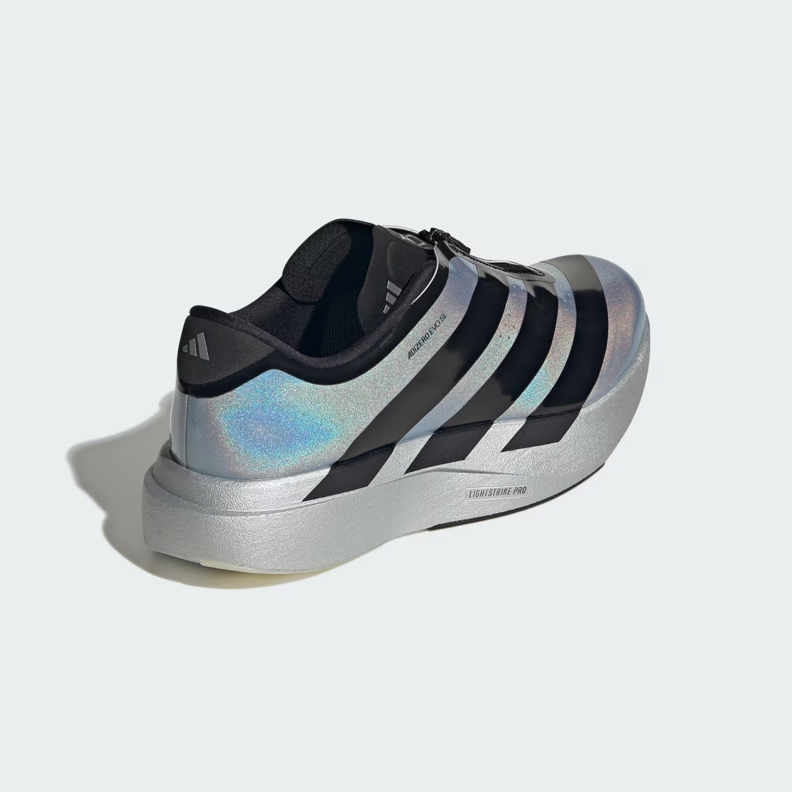 KH7787 adidas Adizero Evo SL Zip Silver Metallic/Core Black/Halo Silver (Men's)