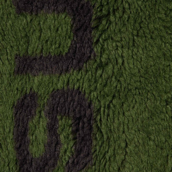 Supreme Shoulder Logo Fleece Jacket Green