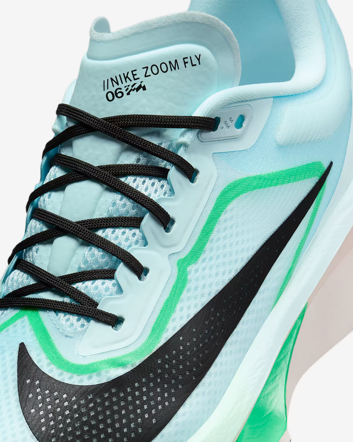 FN8454-402 Nike Zoom Fly 6 Glacier Ice Hyper Pink Green Shock Black (Men's)