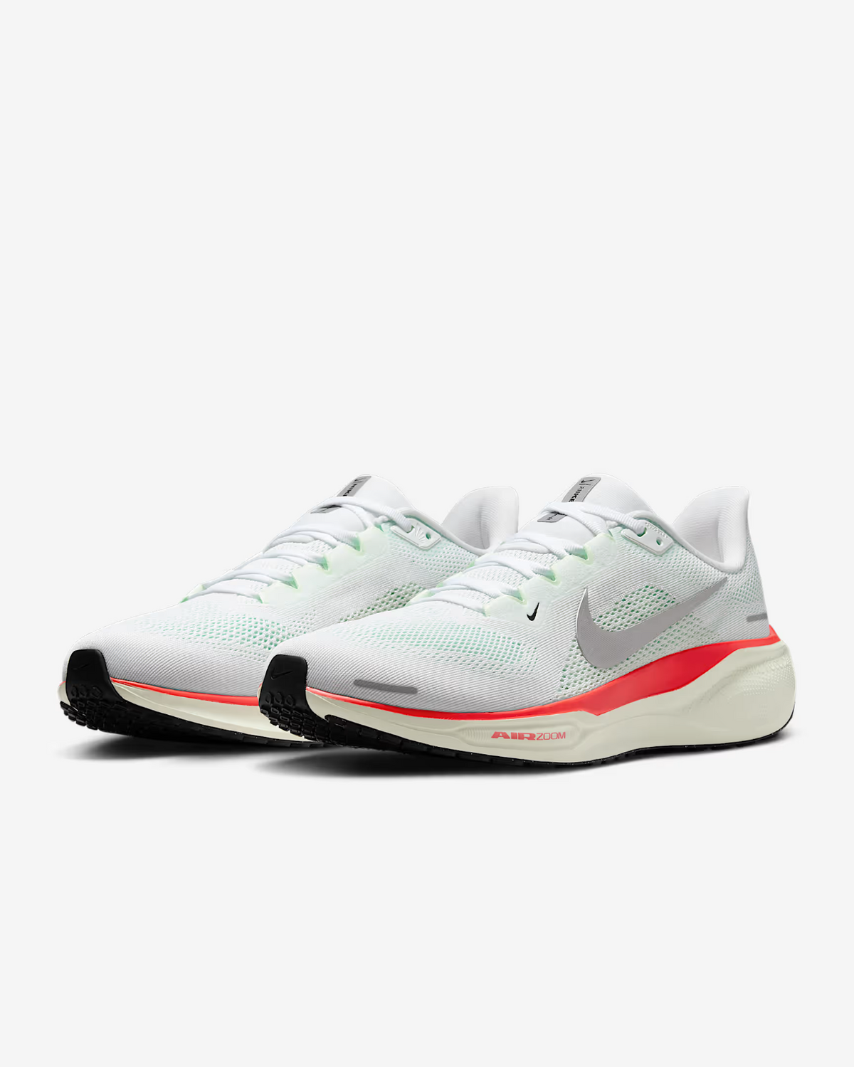 FD2722-115 Nike Pegasus 41  Road Running Shoes White Barely Green (Men's)
