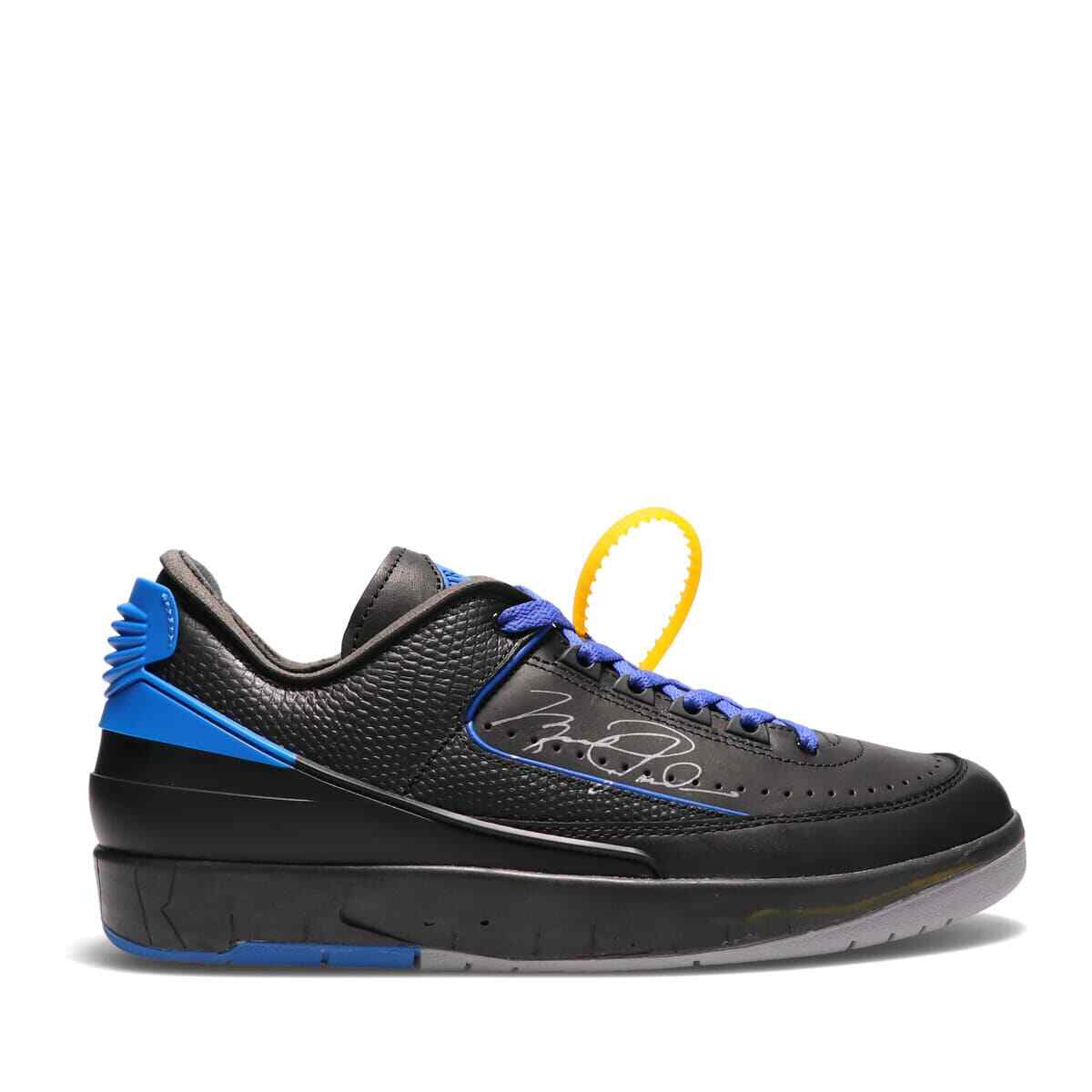 DJ4375-004 Off-White Ã Nike Air Jordan 2 Low  Black and Varsity Royal (Men's)
