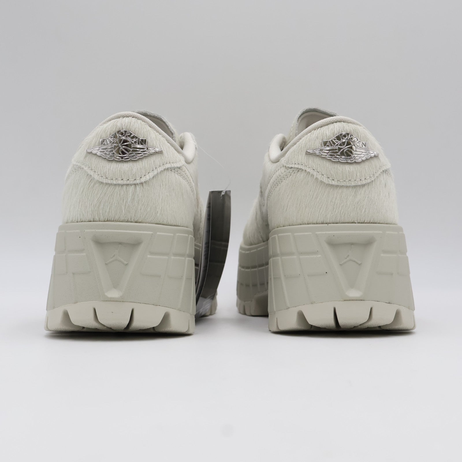 IB7210-001 Nike Air Jordan 1 Brooklyn Low Light Bone Metallic Silver (Women's)