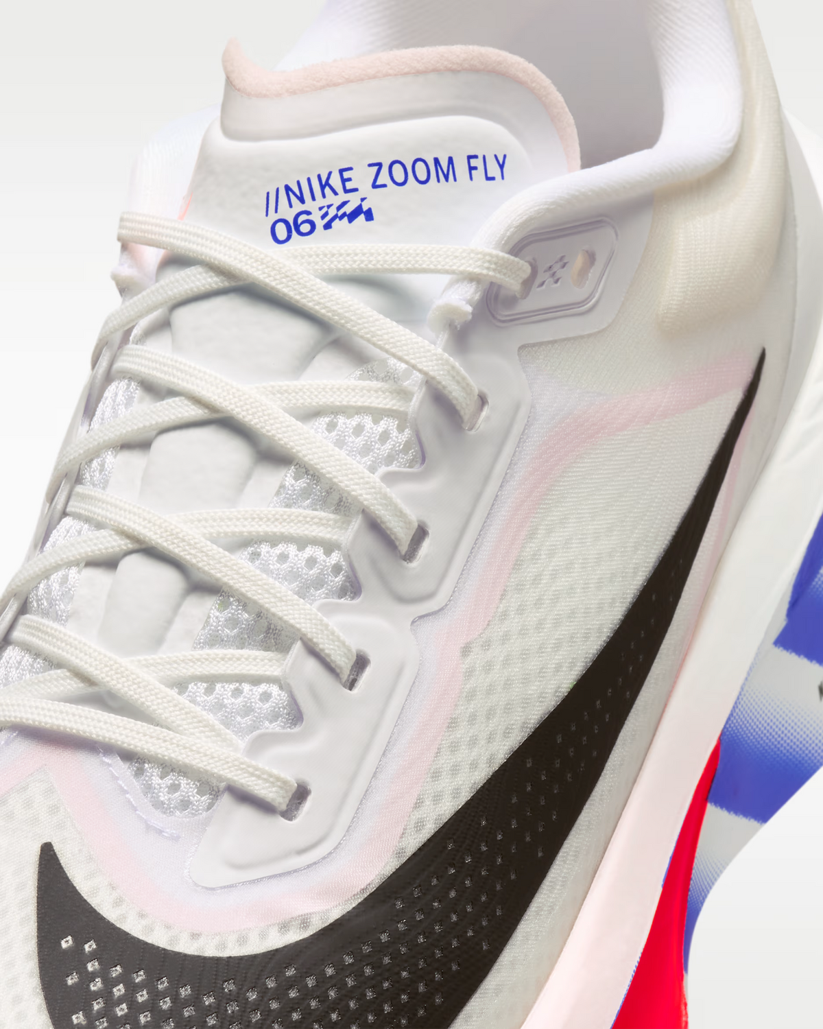 II7285-100 Nike Zoom Fly 6 "White/Silt Red/Racer Blue" (Men's)