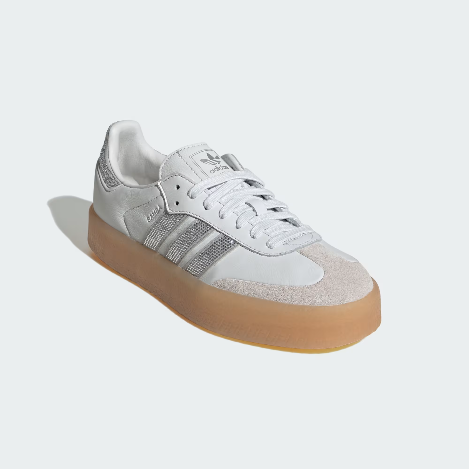 IH4046 adidas Originals Sambae Crystal White Silver Metallic Gum (Women's)