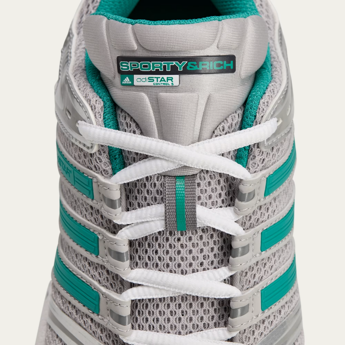 IH9708 Sporty Rich adidas Originals Adistar Control 5 Grey Two Pure Teal (Men's)