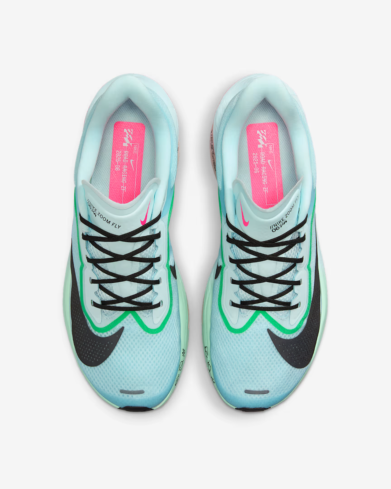 FN8454-402 Nike Zoom Fly 6 Glacier Ice Hyper Pink Green Shock Black (Men's)