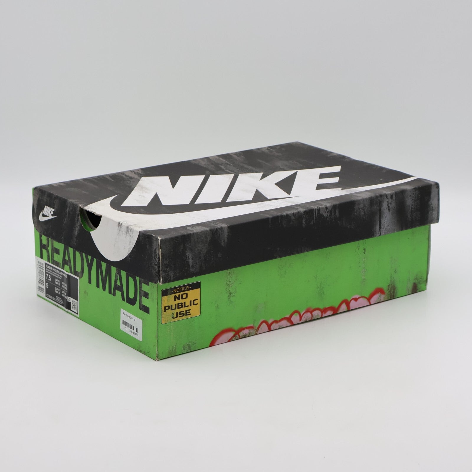 CZ3589-001 Nike Blazer Mid Readymade Black Vast Grey Volt Total Orange (Men's)