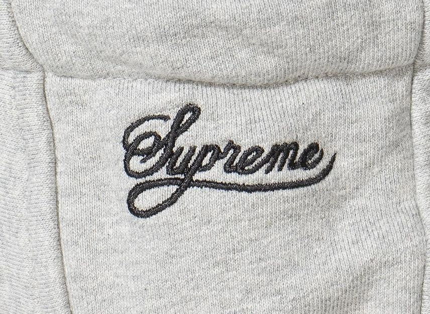 HF9633-063 Supreme Nike Zip Up Hooded Sweatshirt Heather Grey