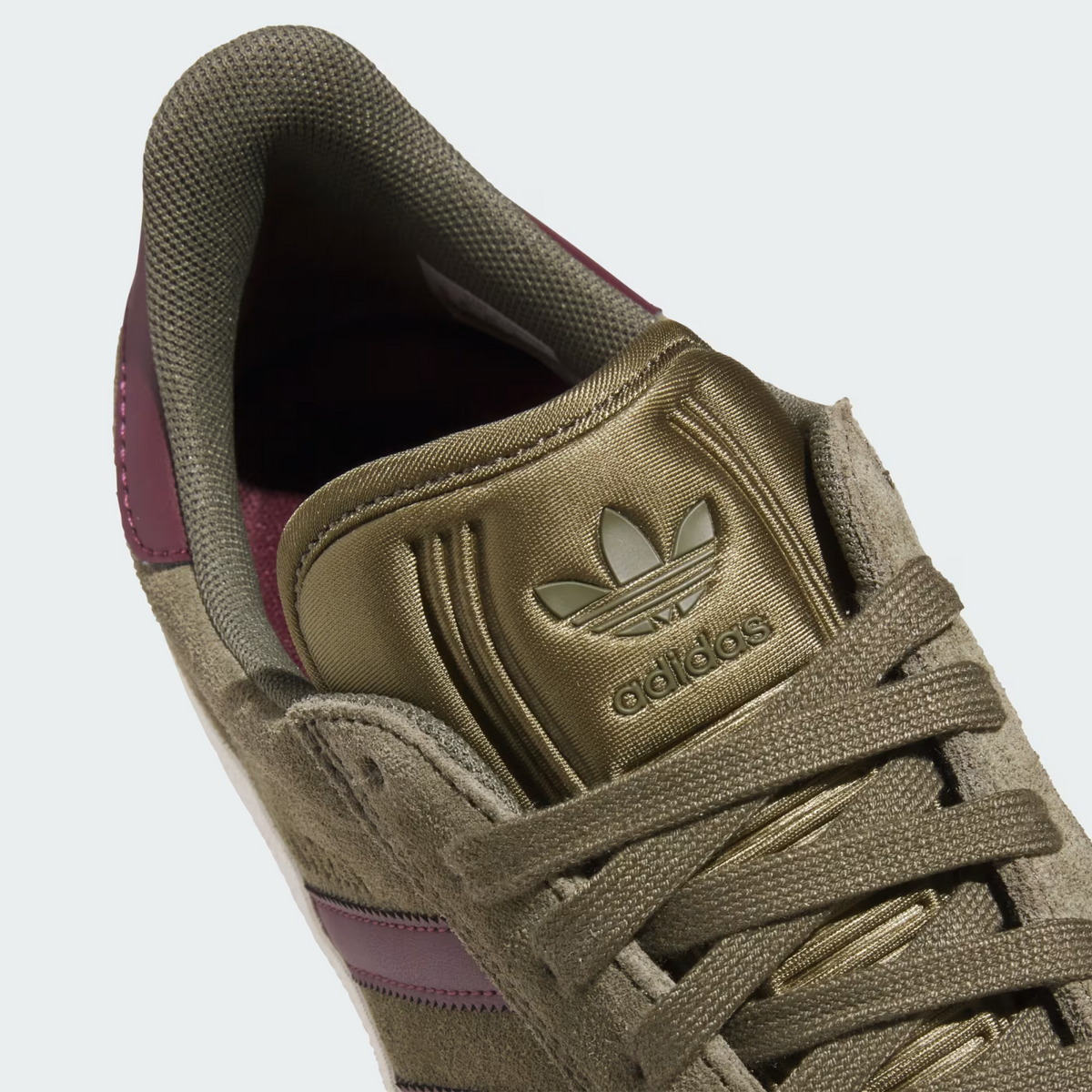 KI3205 adidas Gazelle ADV Olive Strata Maroon (Men's)