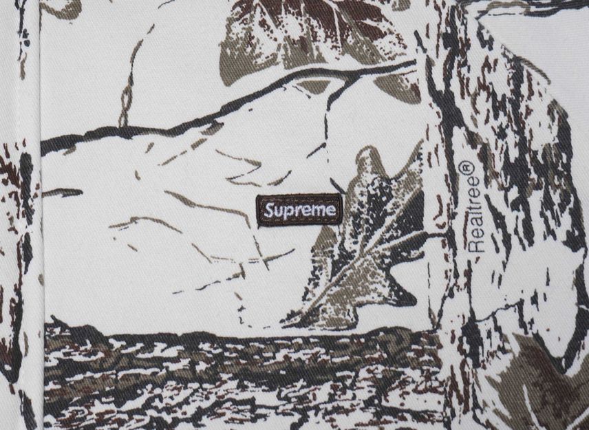 Supreme RealTree Reversible Quilted Work Jacket Snow Camo