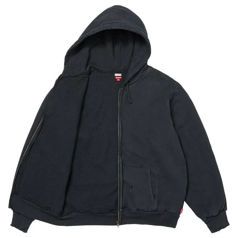 Supreme x A.PRESSE Vintage Zip Up Hooded Sweatshirt Black