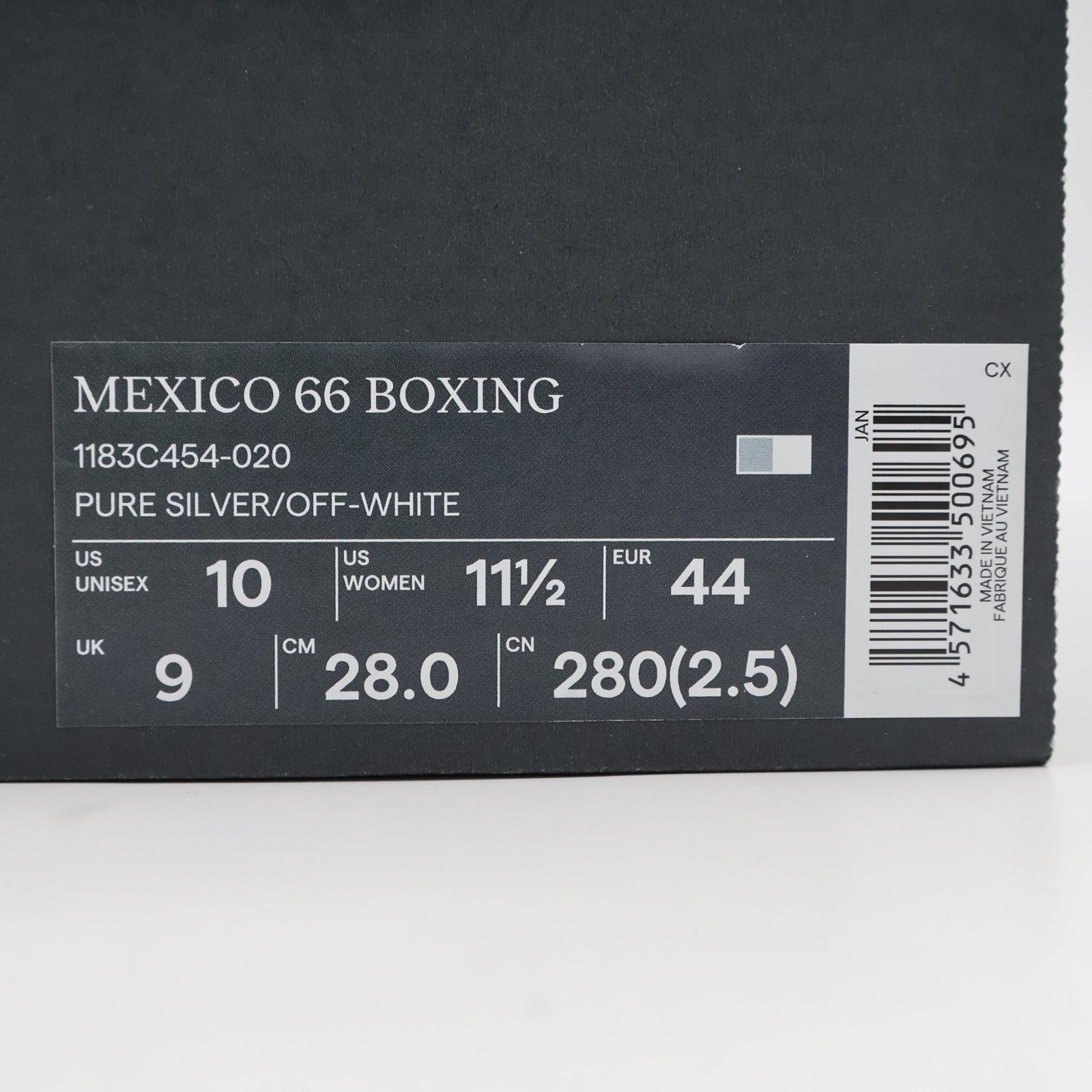 1183C454-020 Onitsuka Tiger Mexico 66 Boxing Pure Silver Off-White (Men's)