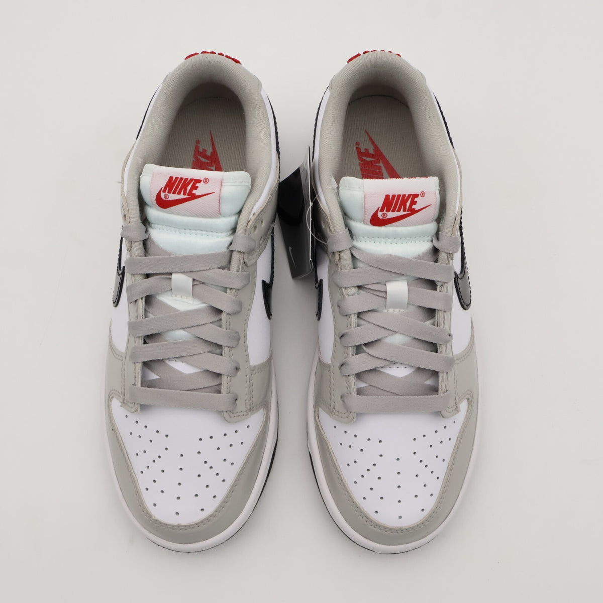 DQ7576-001 Nike WMNS Dunk Low ESS Light Iron Ore Black White Grey Steel Gray