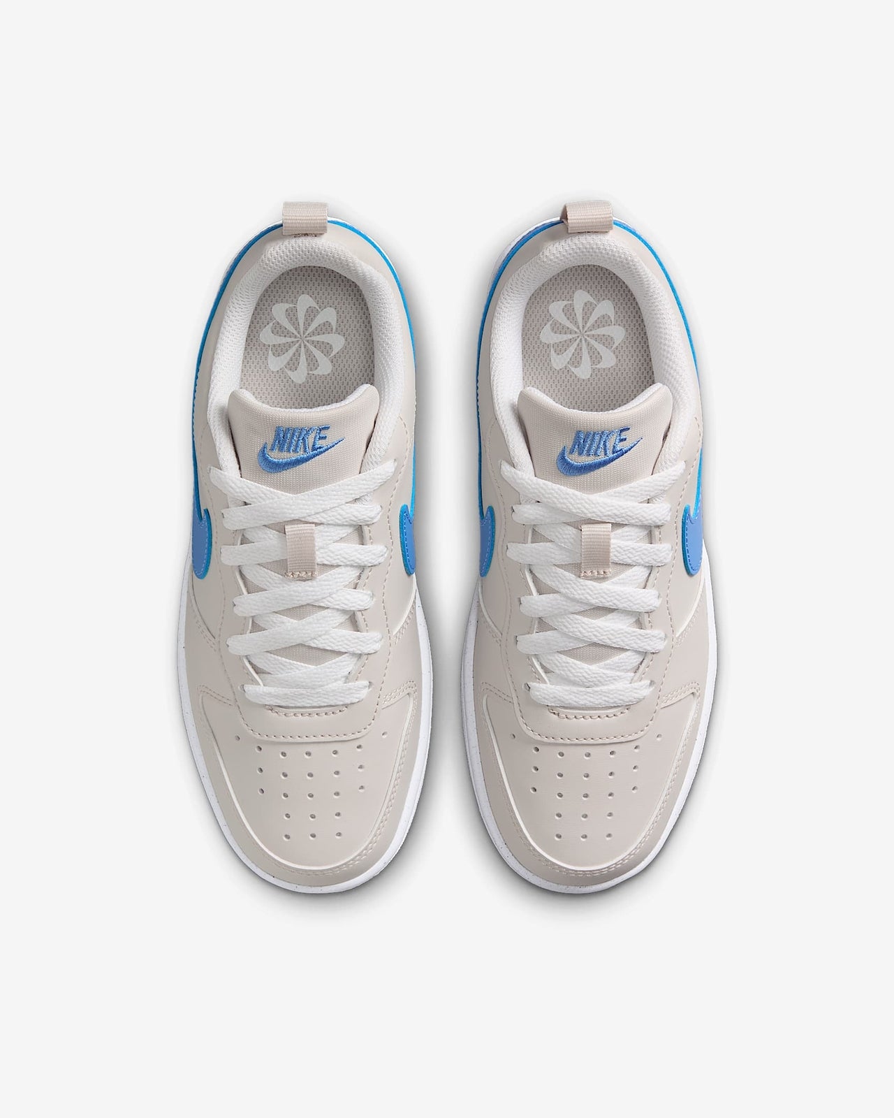 DV5456-120 Nike GS Court Borough Low Recraft Light Orewood Brown White Blue Bey