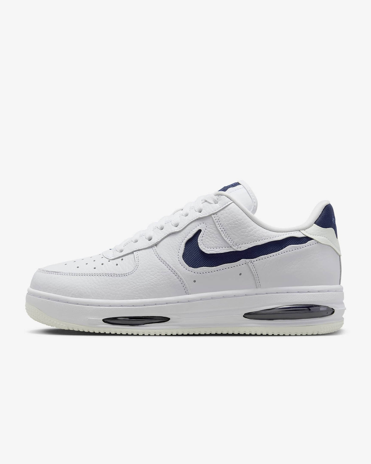 HF3630-102 Nike Air Force 1 Low EVO Summit White Midnight Navy (Men's)