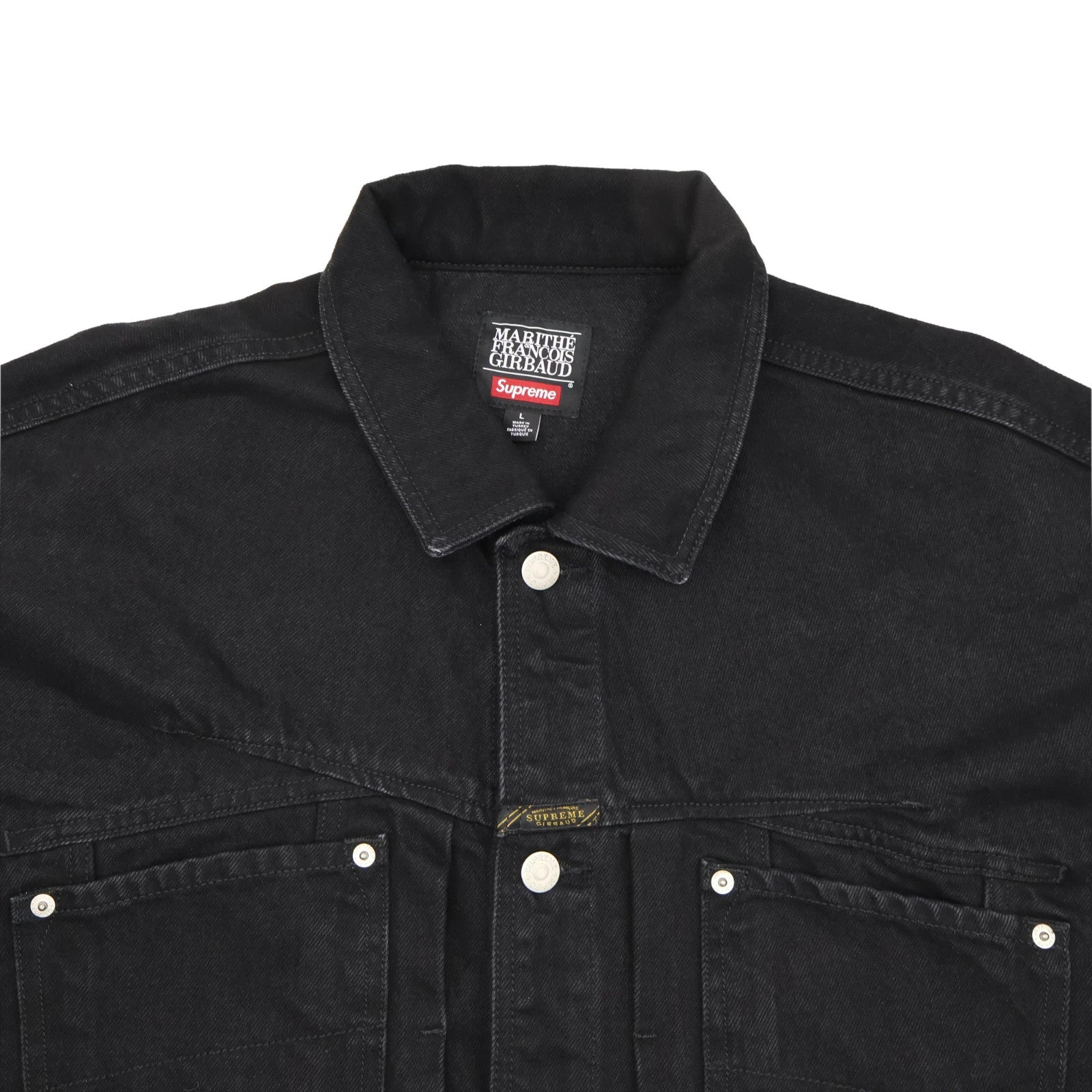Supreme Marithe Francois Girbaud X-Seam Denim Trucker Jacket Black