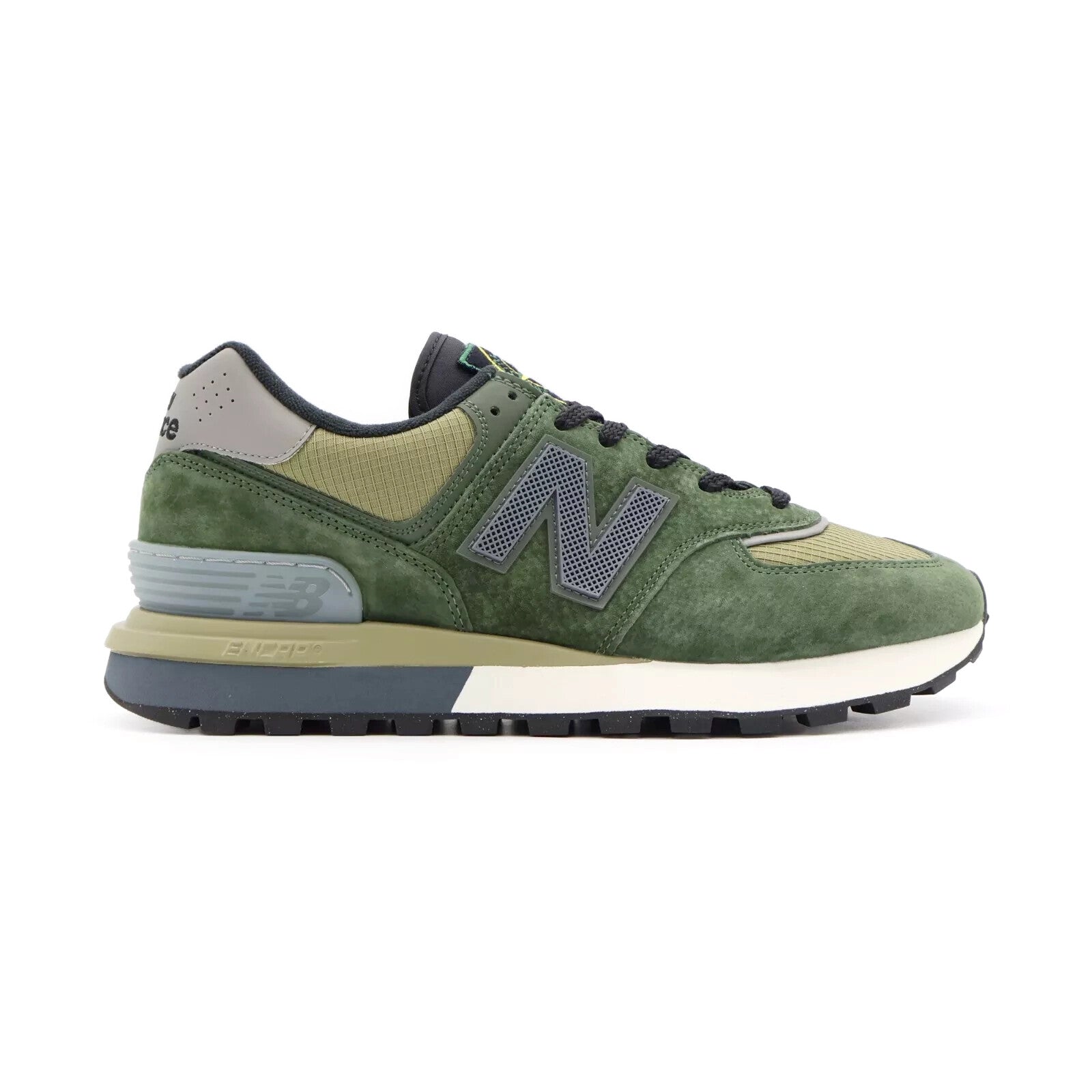 U574LGIL Stone Island New Balance 574 Legacy Dark Green Khaki Brown Grey (Men's)