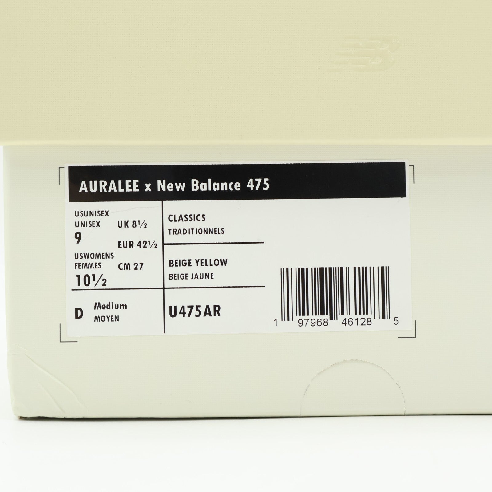 U475AR AURALEE New Balance 475 Vintage Yellow (Men's)