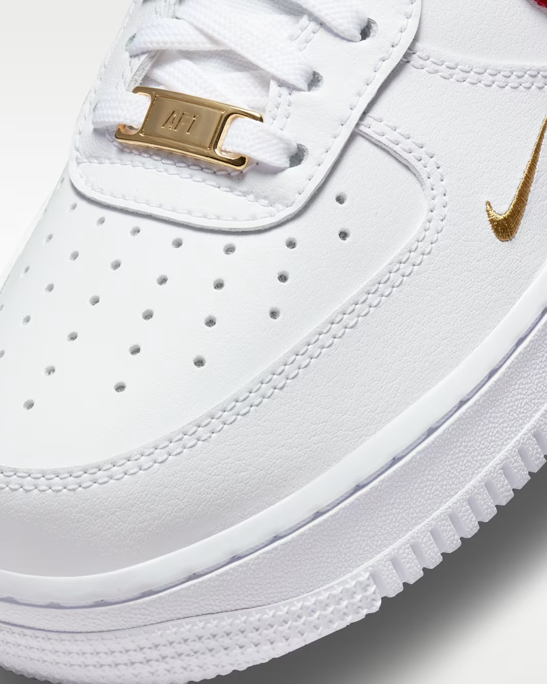 CZ0270-104 Nike Air Force 1 '07 Essential White Gym Red (Women's)
