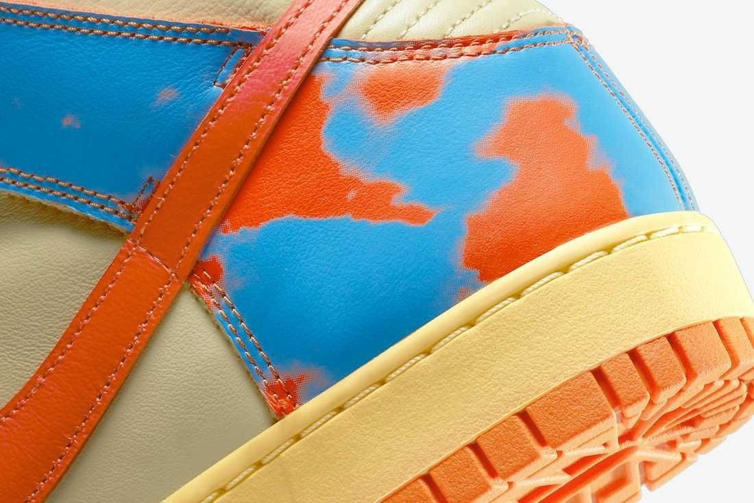 DD9404-800 Nike Dunk High 1985 SP "Orange Acid Wash" (Men's)