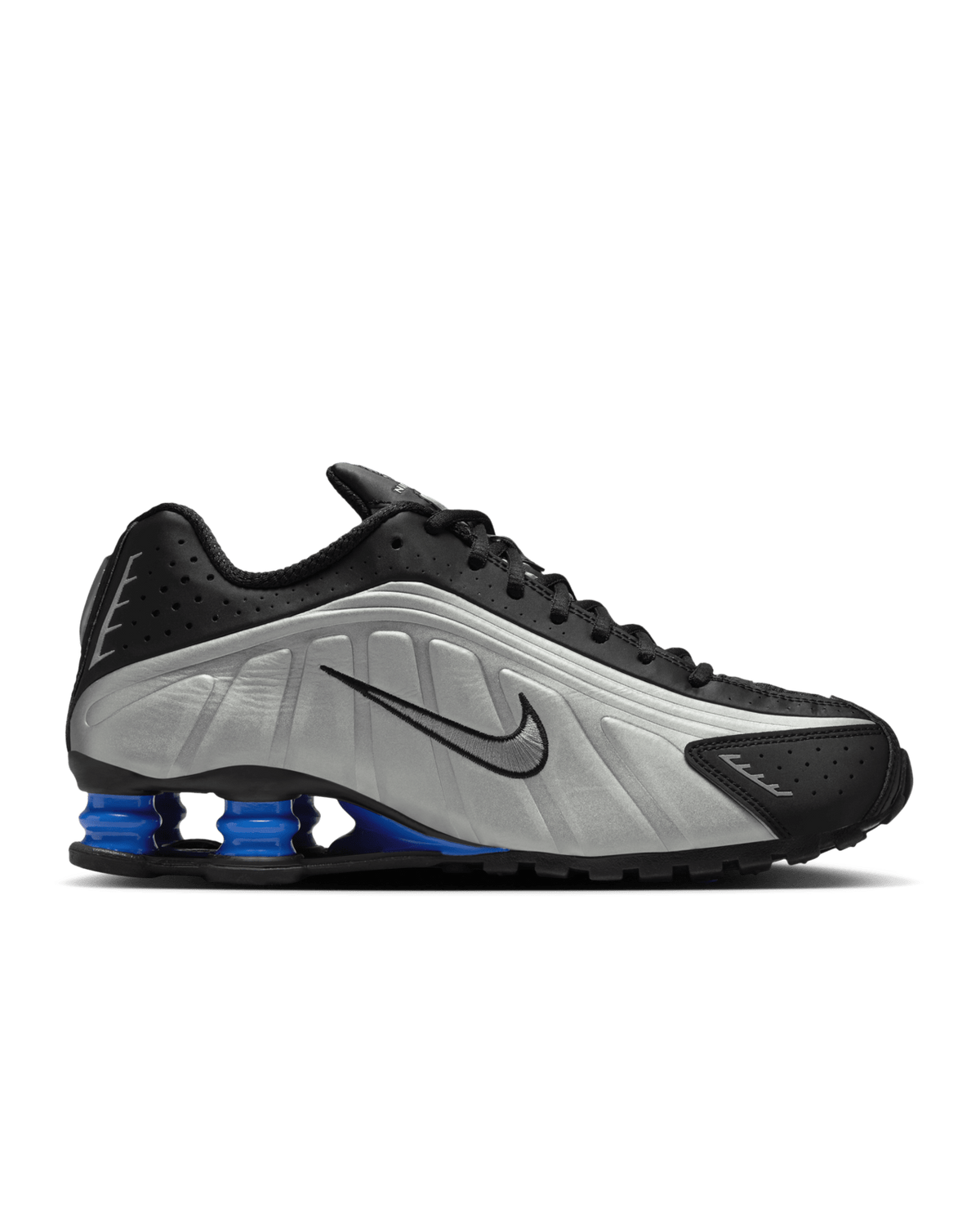 AR3565-006 Nike Shox R4 Black Metallic Silver Racer Blue (Women's)