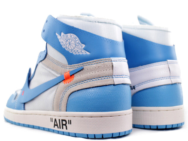 AQ0818-148 Off-White Ã Nike Air Jordan 1 High UNC White Dark Powder Blue (Men's)