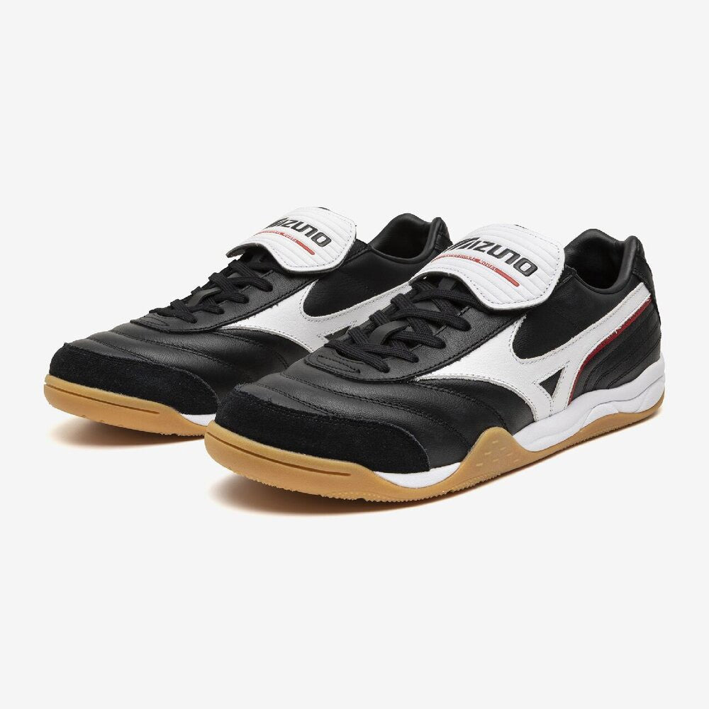 D1GA265301 Mizuno Morelia LS BlackWhiteRed (Men's)