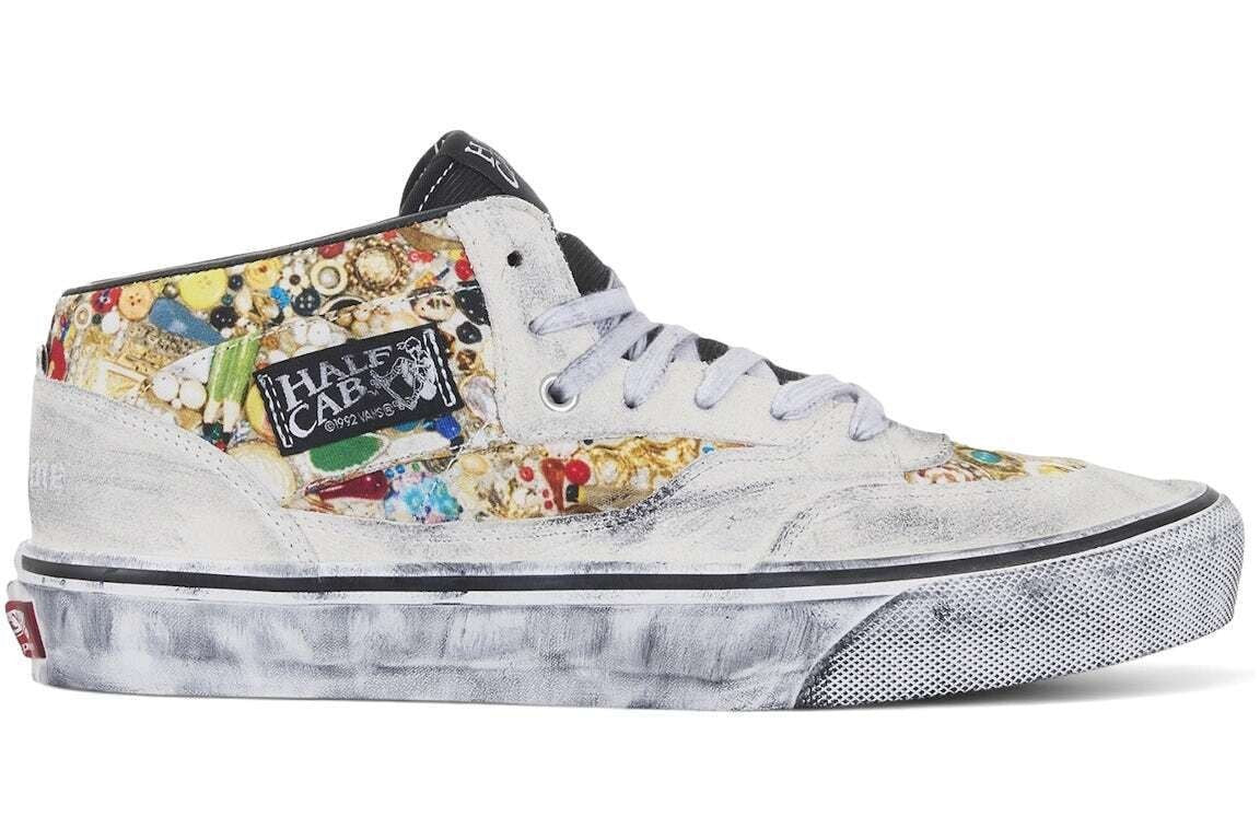 VN00112HNTR Supreme Ã Mike Kelley Ã Vans Half Cab "White" (26SS Week8)
