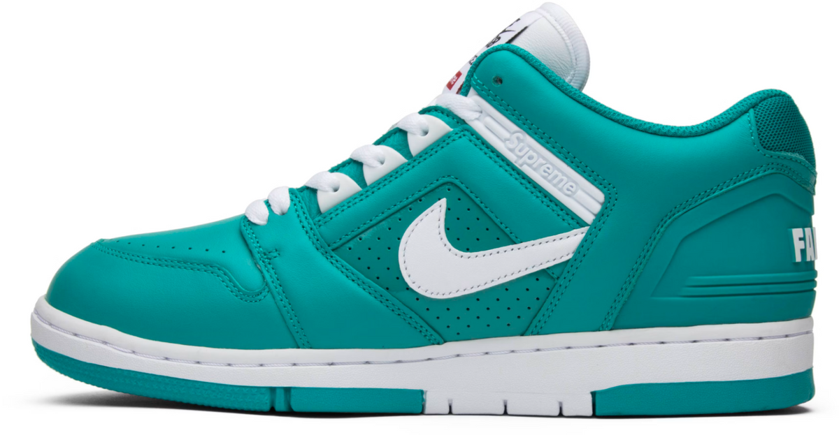 AA0871-313 Supreme Ã Nike SB Air Force 2 Low "New Emerald" (Men's)