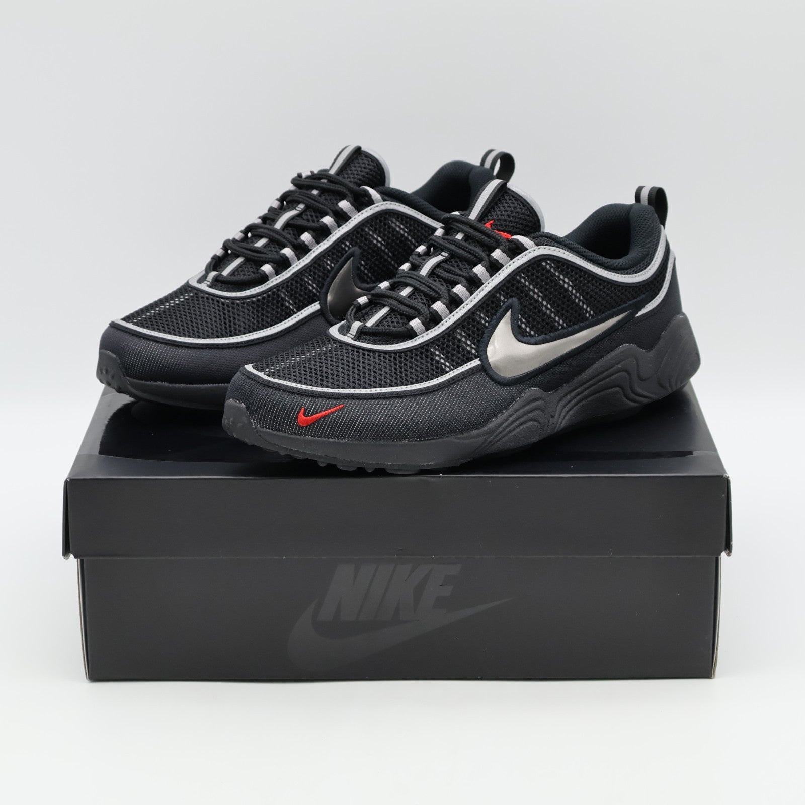 HF9117-002 Nike Air Zoom Spiridon SP Black and Sport Red (Men's)