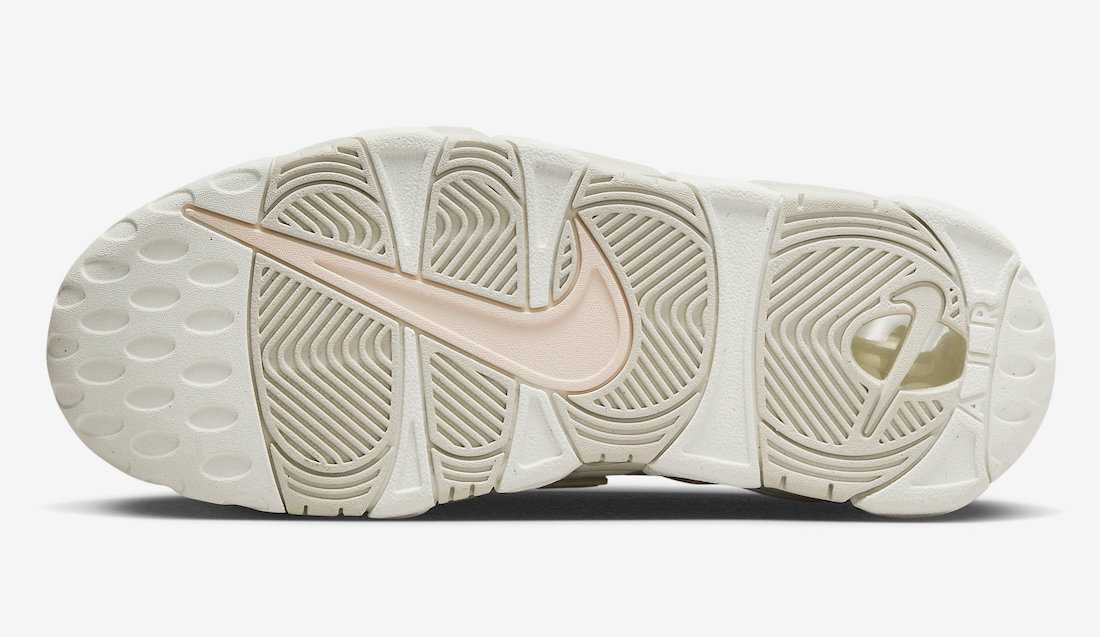DV1137-101 Nike WMNS Air More Uptempo "Sail and Light Bone"
