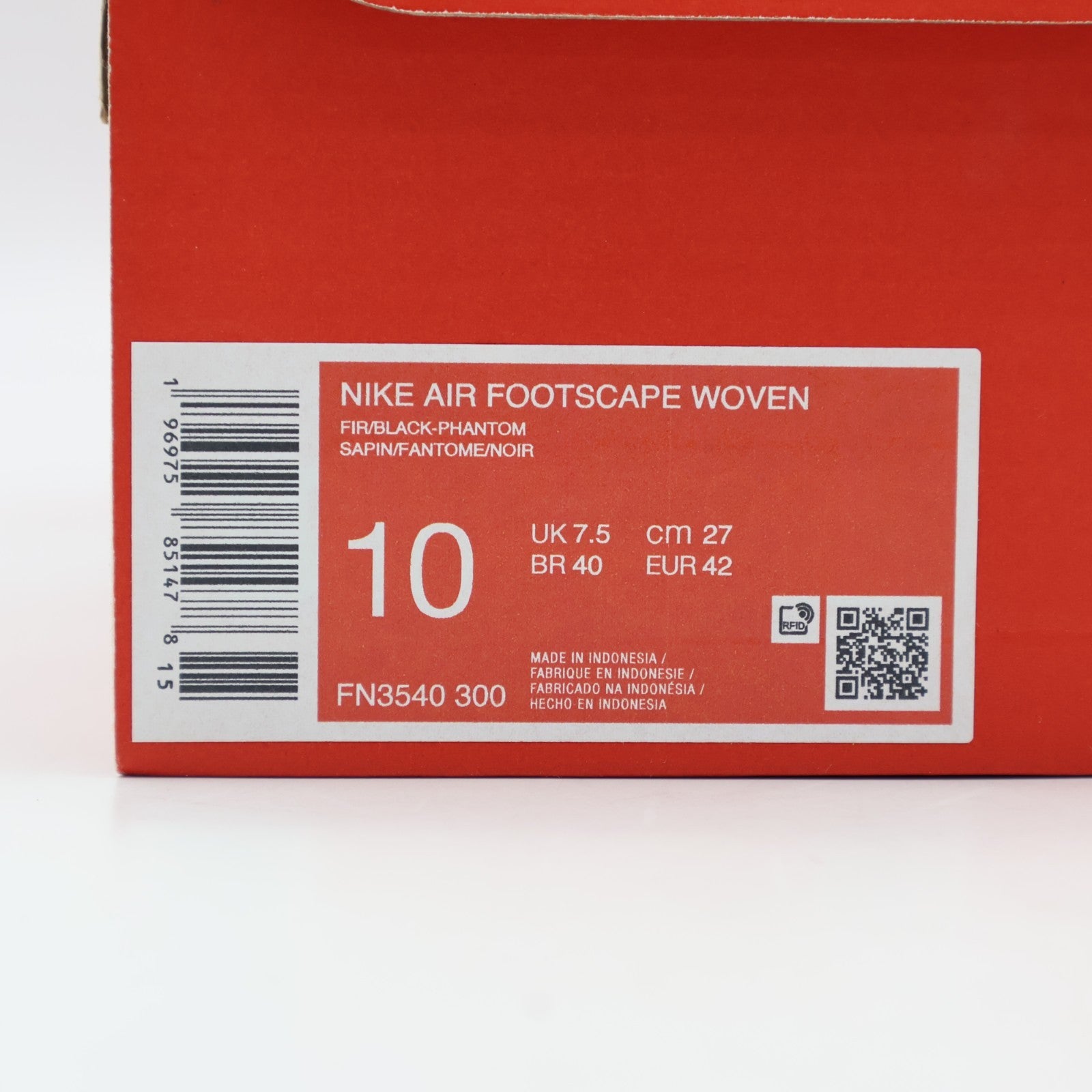 FN3540-300 Nike Air Footscape Woven Fir (Women's)