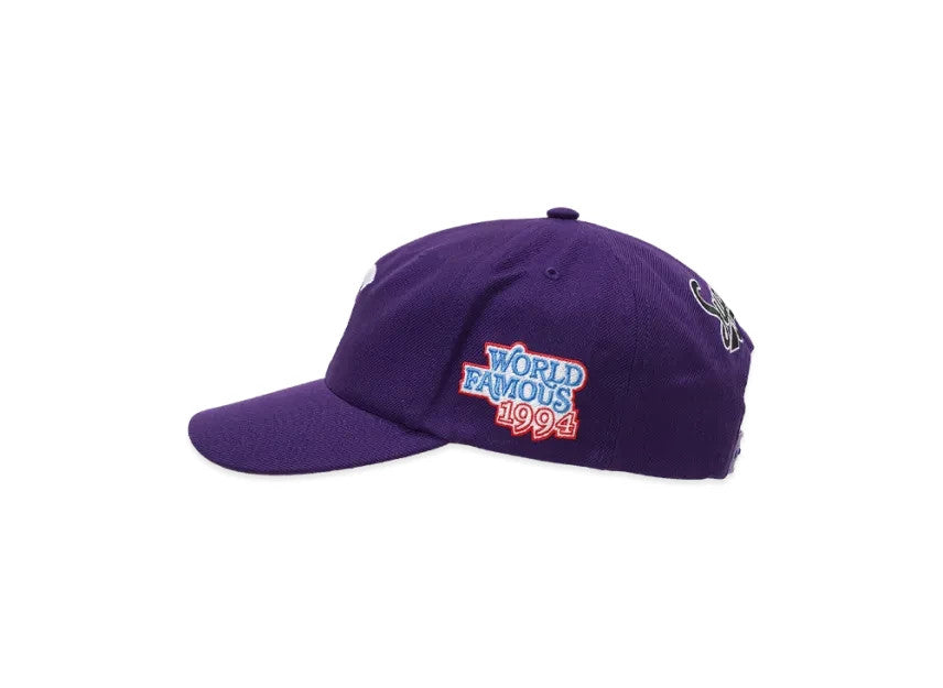 Supreme World Famous S Logo 6-Panel (26SS) "Purple"