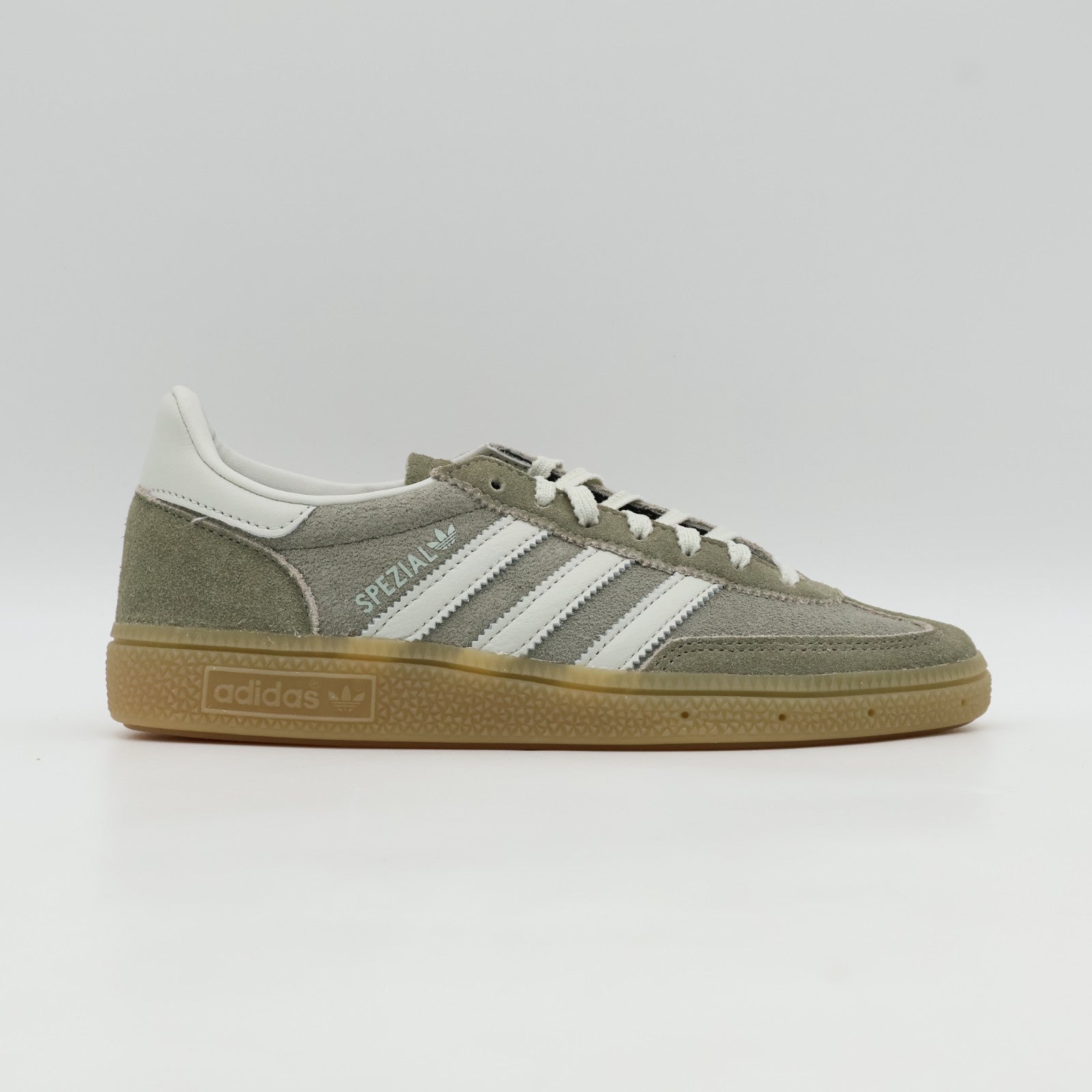 JR0850 adidas Originals  Handball Spezial Silver Pebble Orbit Grey Gum (Women's)