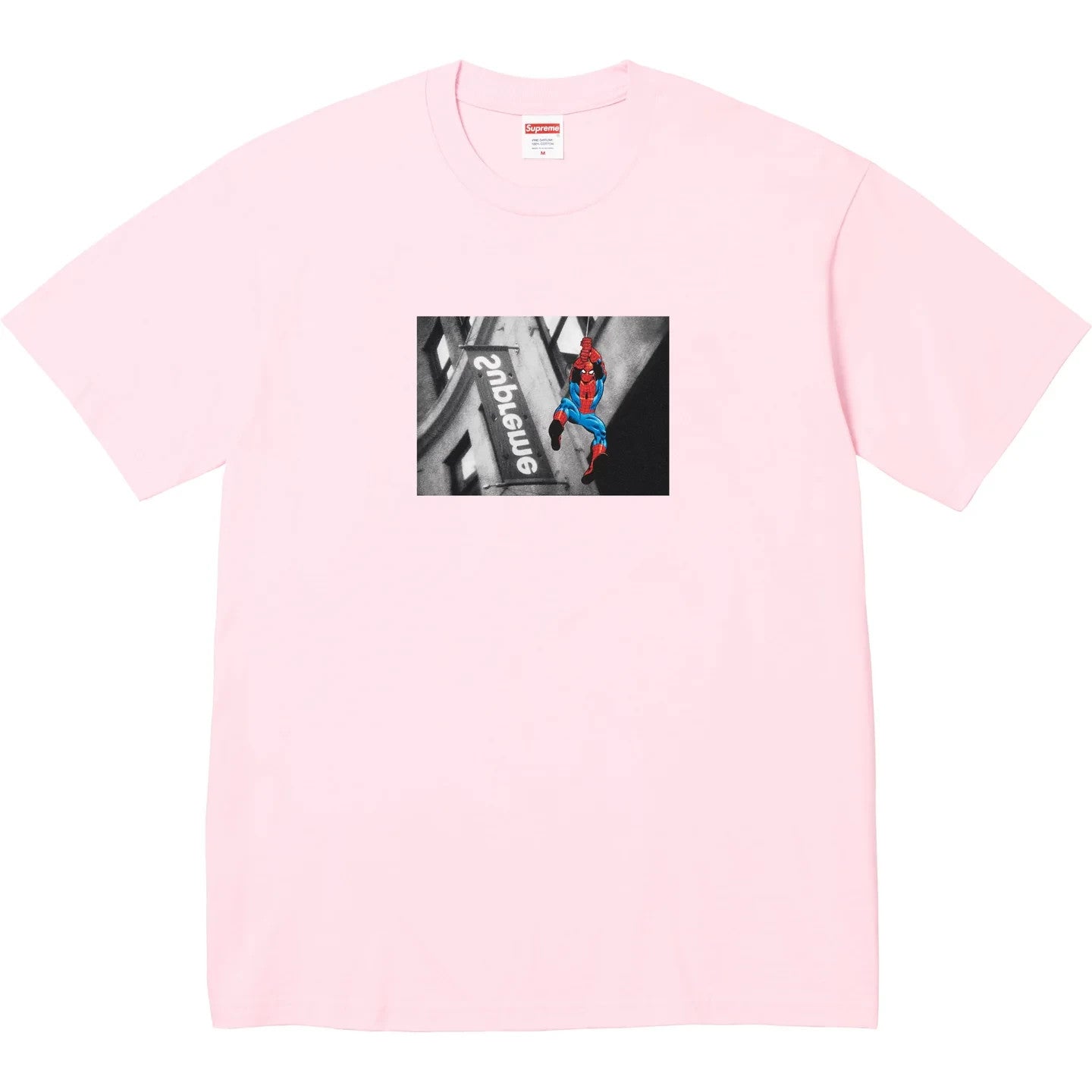 Supreme x Spider-Man Tee Light Pink