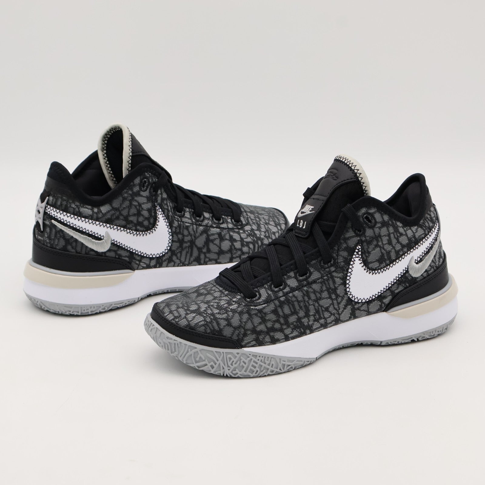 DR8788-005 Nike LeBron NXXT Gen Black Wolf Grey White Light Bone (Men's)