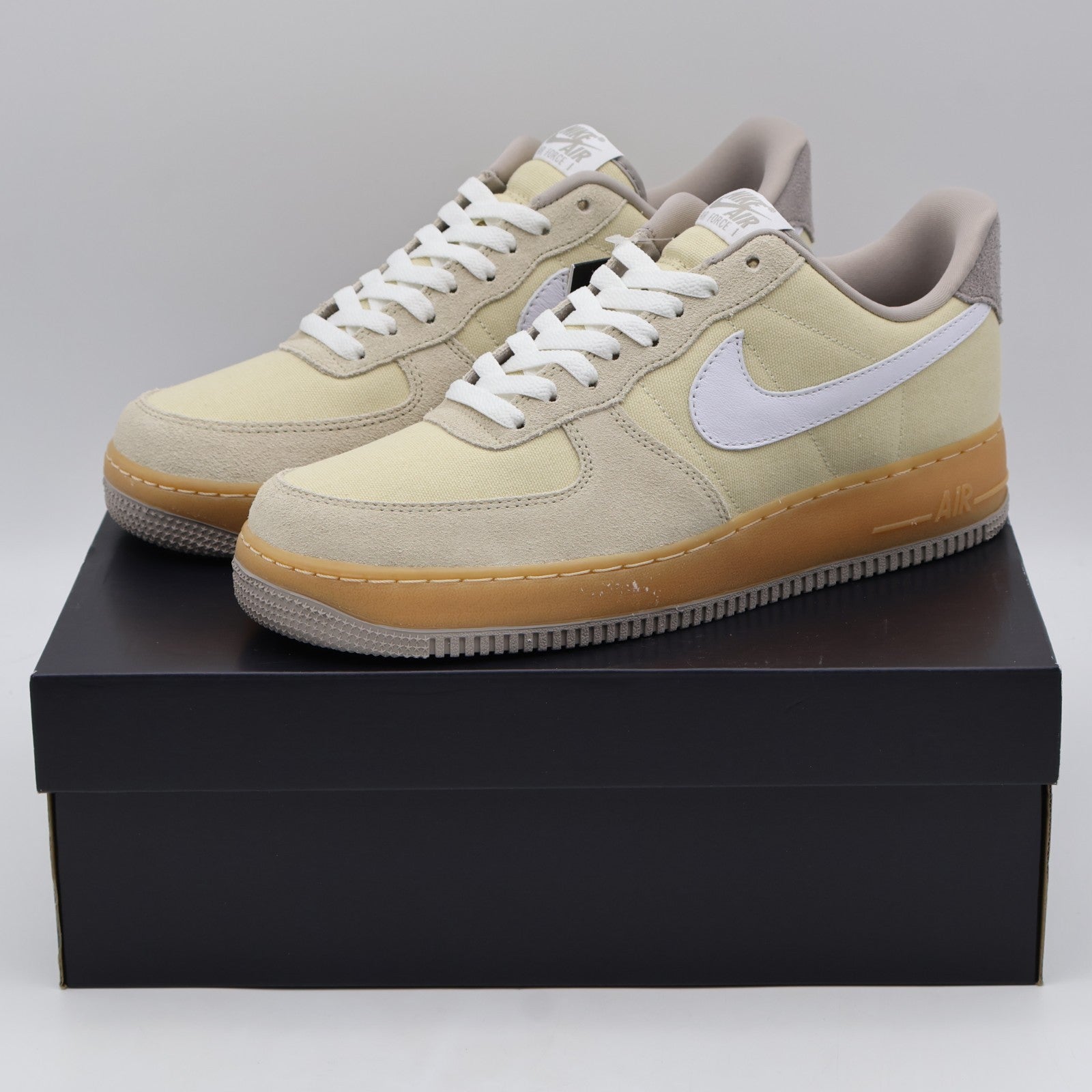 HV4306-234 Nike Air Force 1 â07 Light Khaki Gum Yellow College Grey (Women's)