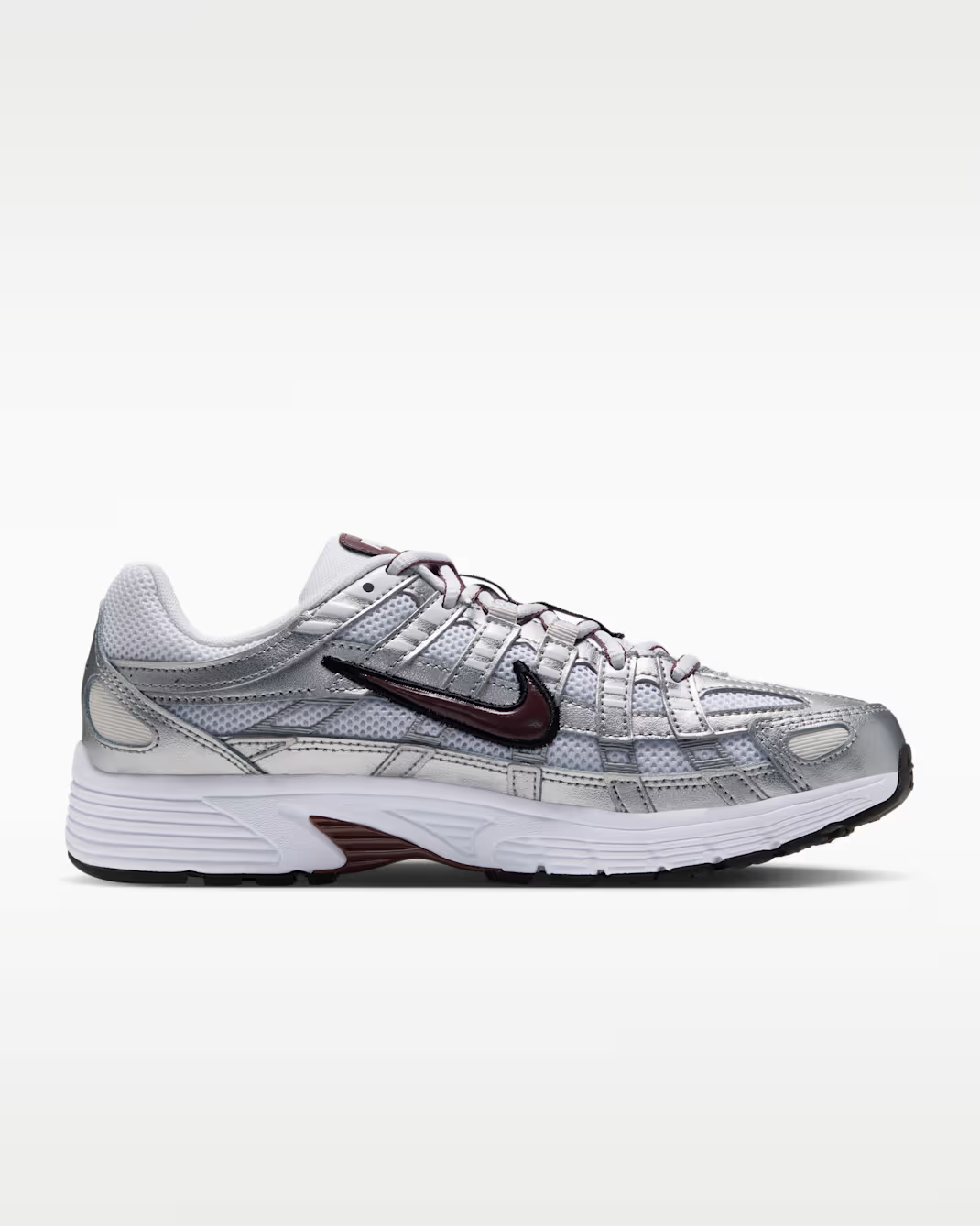BV1021-112 Nike P-6000 "White/Metallic Silver" (Women's)