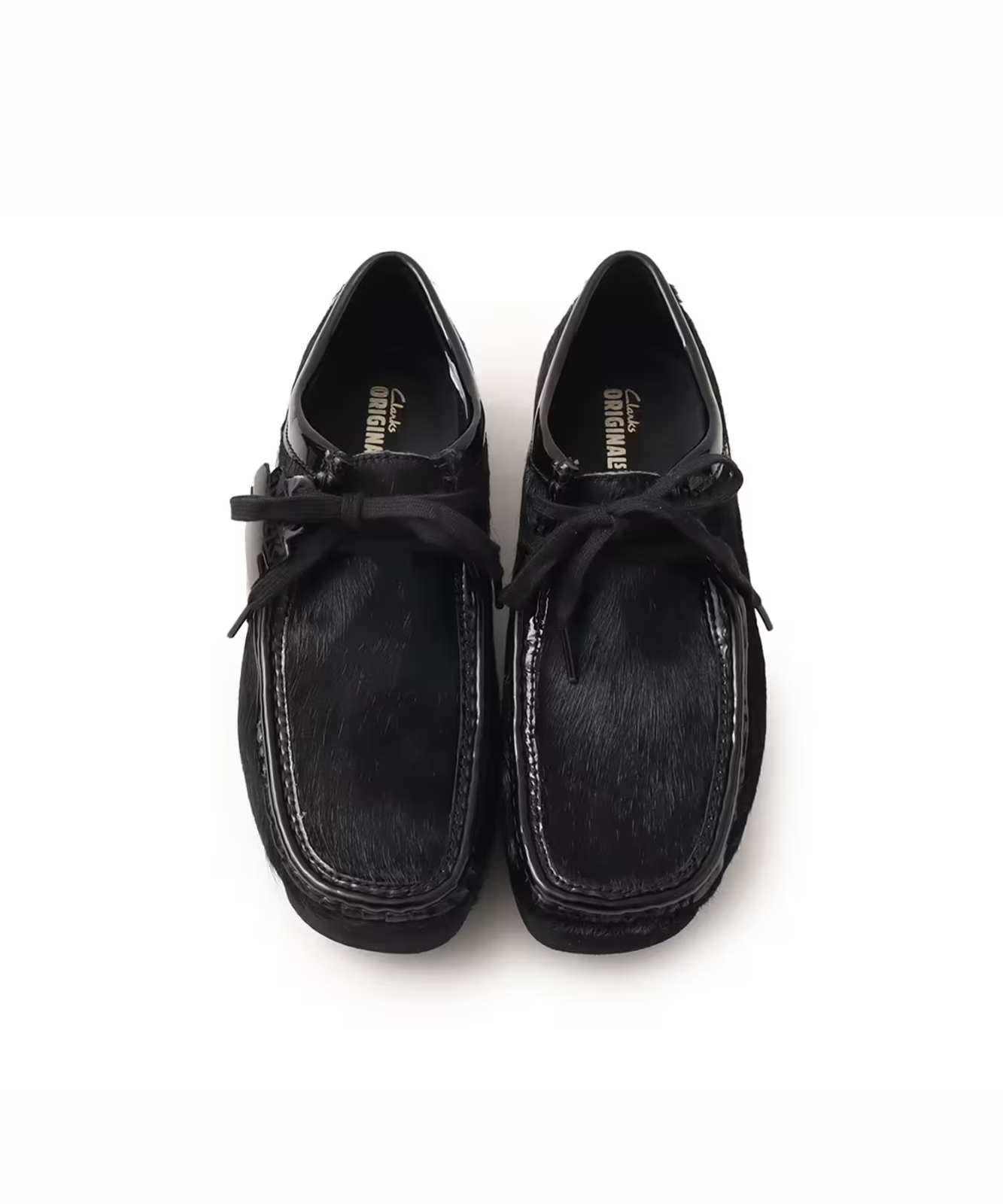 26187743 atmos BlackEyePatch Clarks Wallabee Black Hair (Men's)