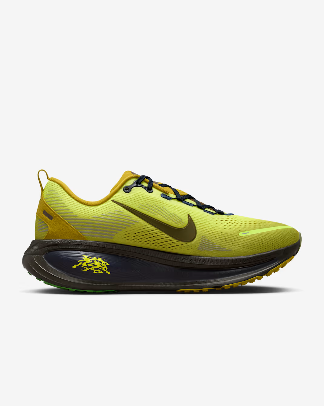 IQ3413-704 Nike Vomero 18 SE Sonic Yellow Peat Moss Dark Obsidian Dark (Women's)