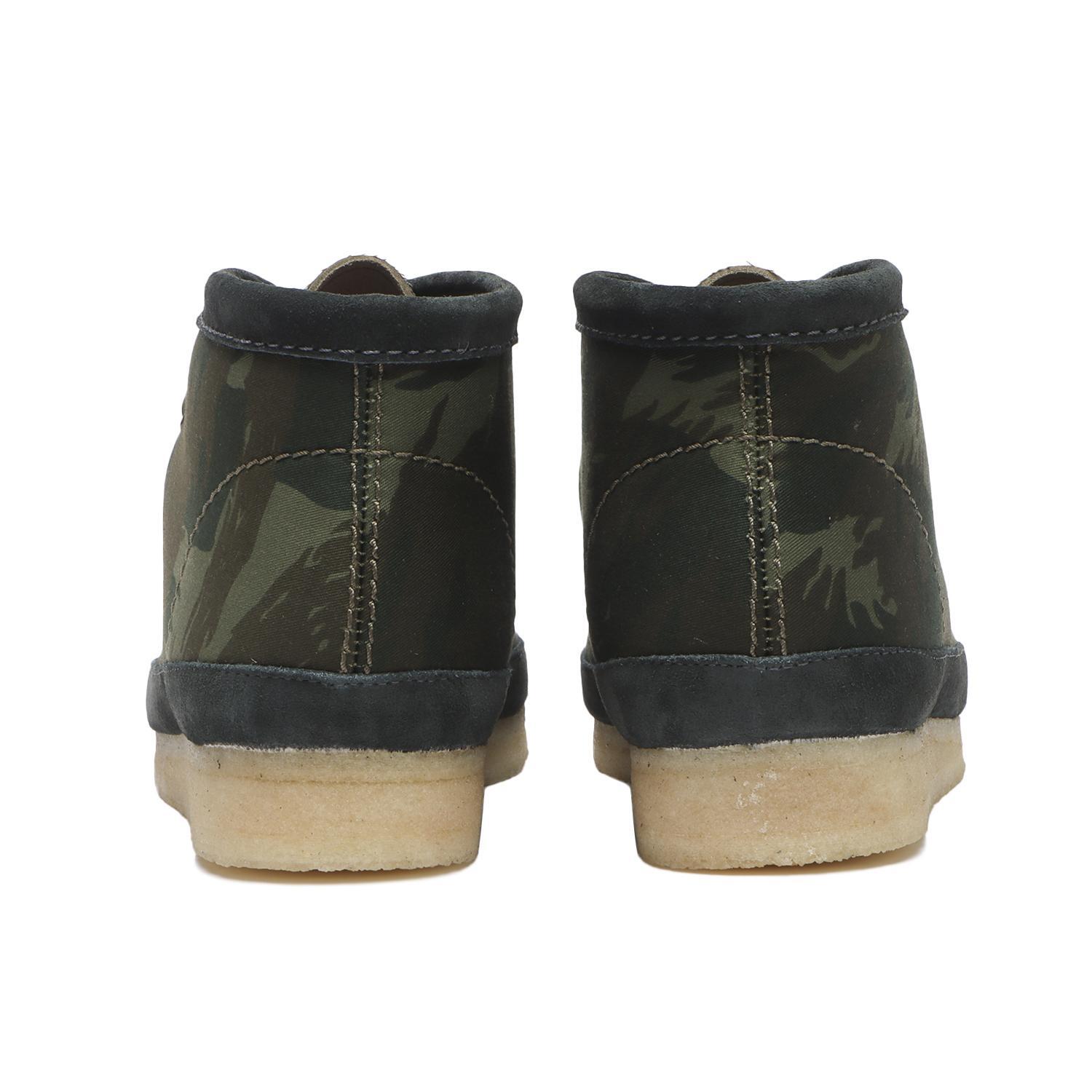 26177769 Clarks Wallabee Boot Green Camouflage (Men's)