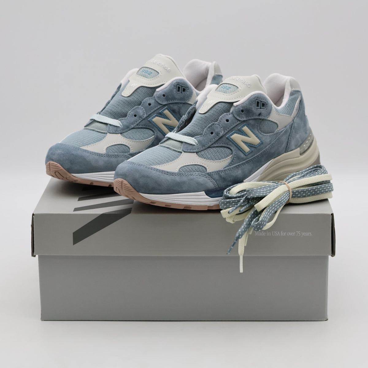 U992KT KITH New Balance 992 Aegean Blue Shadow Gray (Men's)
