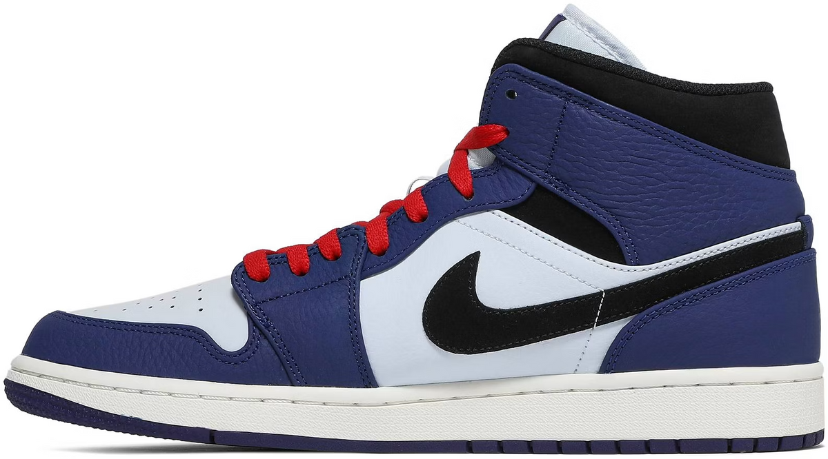 852542-400 Nike Air Jordan 1 Mid "Deep Royal Blue" (Men's)